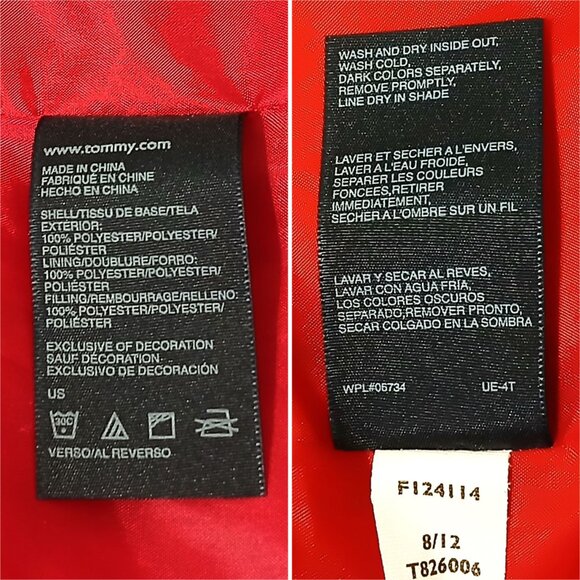 Tommy Hilfiger Big Kids NavyBlue Double Layer Puffer/Quilted Winter Jacket S8/12 - Picture 12 of 16